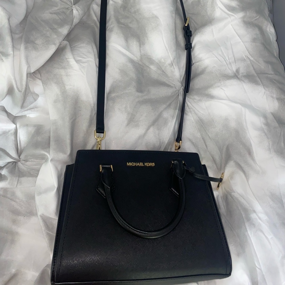 Black cross body Michael Kors bag